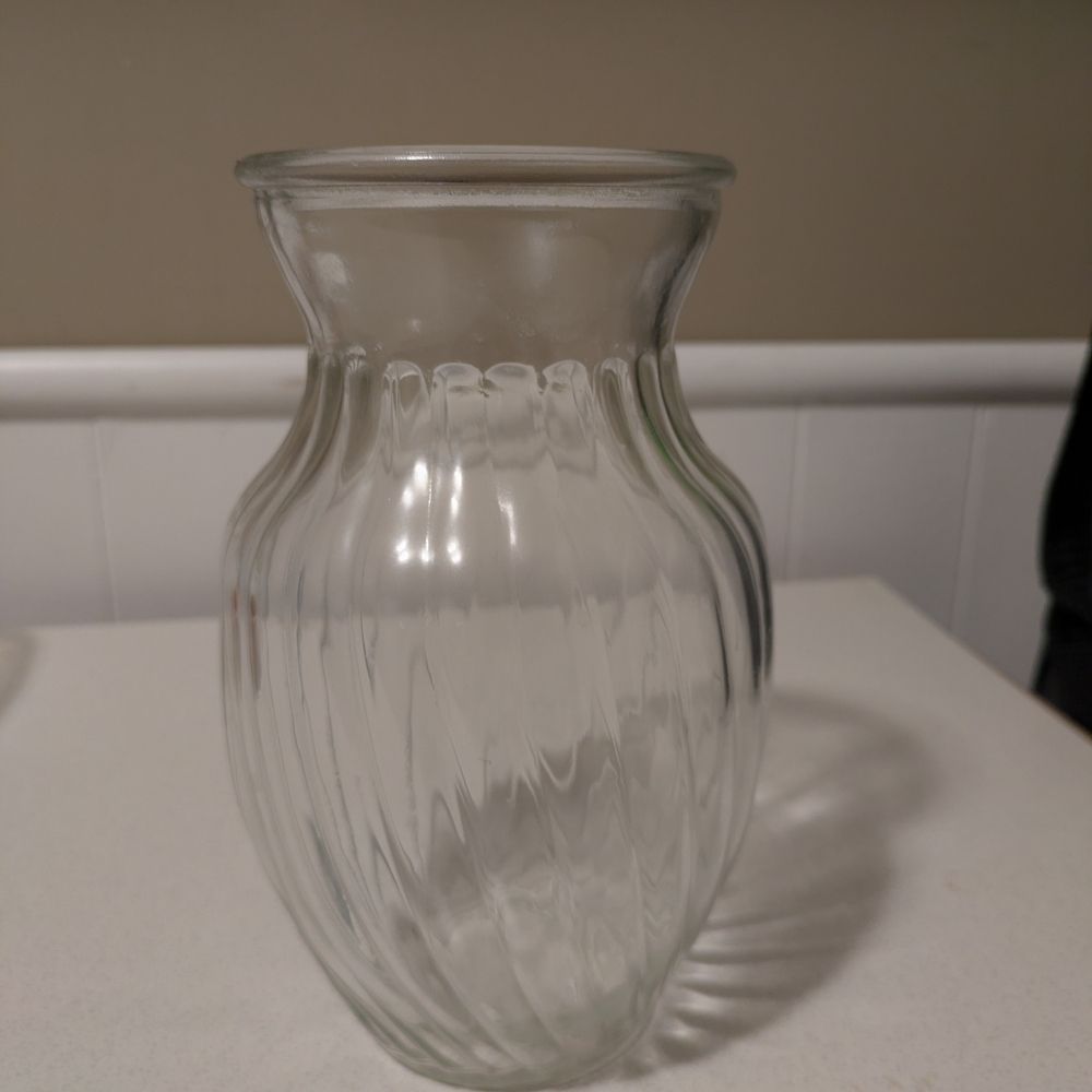 Elegant Clear Glass Vase